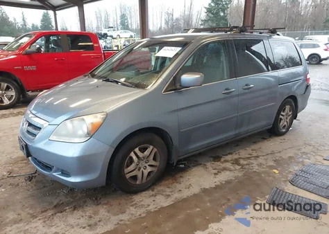 2007 Honda Odyssey Ex из США, поврежденный, VIN 5FNRL38437B007091